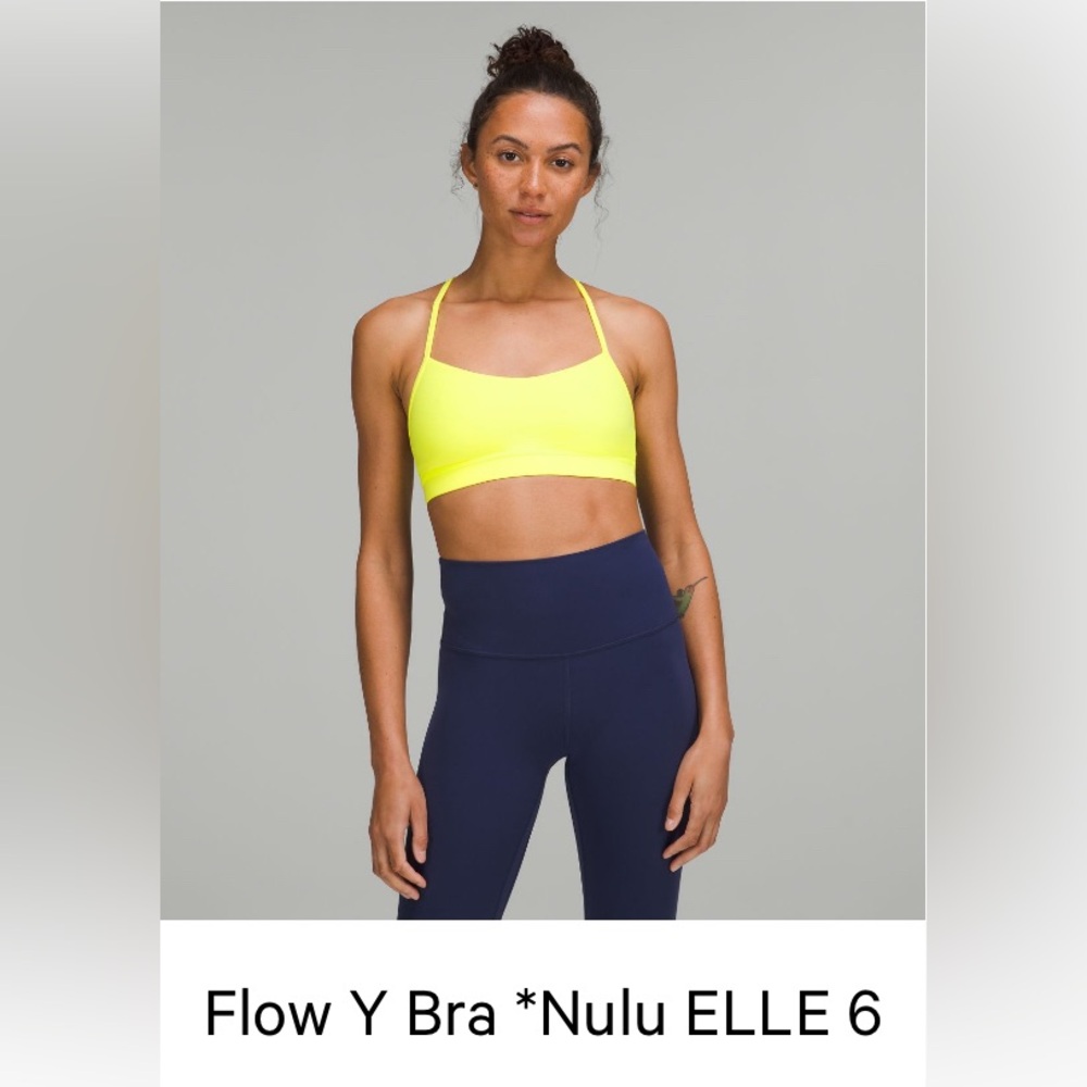Lululemon Flow Y Bra Neon Yellow 6